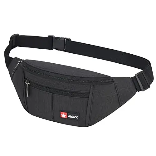 Produktbild: AirZyx wasserdichte Bauchtasche für Reise Sport alle Outdoor Aktivitäten (Schwarz)