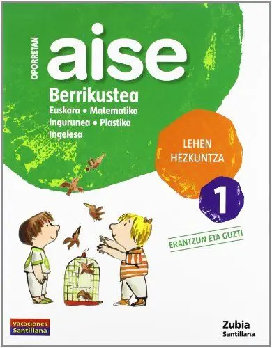 Produktbild: Aise Berrikustea, 1 Lehen Hezkuntza. Erantzun eta guzti. Oporretan