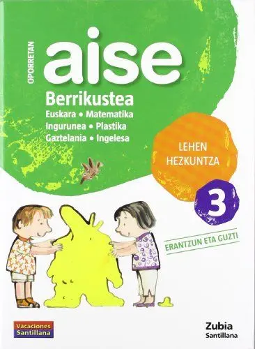 Produktbild: Aise Berrikustea, 3 Lehen Hezkuntza. Erantzun eta guzti. Oporretan
