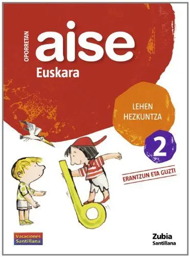 Produktbild: Aise euskara, 2 Lehen Hezkuntza. Erantzun eta guzti. Oporretan