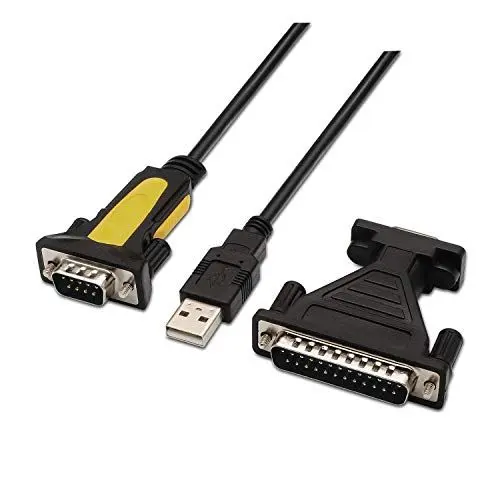 Produktbild: AISENS A104 – 0039 – 1.8 m USB auf Seriell Konverter, Schwarz