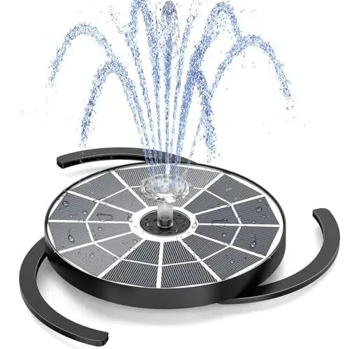 Produktbild: AISITIN Solarbrunnen für Draussen, Solar Springbrunnen für Außen 3,7W mit 4 Sprüh Effekten,Solar Teichpumpe Solar Schwimmender Fontäne Pumpe für Garten,Vogel-Bad,Teich,DIY Wasserspiel