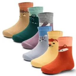 Produktbild: Aisyee 6 Paare Stoppersocken Baby Anti rutsch Socken Baby abs Socken Herbst Jungen Baby Baumwolle Krabbelsocken 12-18 12-24 Monate