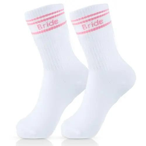 Produktbild: Aitsite Bride To Be Socken 36-42, Jga Accessoires Frauen, Jungesellinenabschied Braut Deko, Braut Socken Hochzeit, Lustige Hochzeitssocken, Baumwollsocken Tennissocken Geschenk