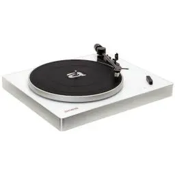 Produktbild: Aiwa APX-680BT: Bluetooth Plattenspieler, 2 Geschwindigkeiten 33/45 U/min, magnetische Aluminiumkapsel, balancierter Arm, Farbe: weiß, APX-680BT/WH