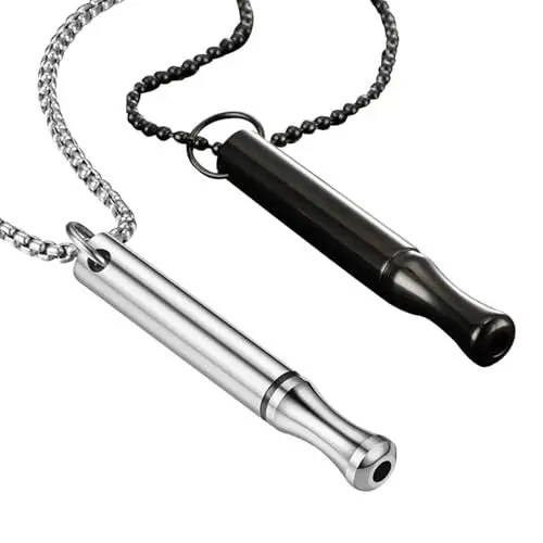 Produktbild: AIYONG 2 Stück RauchentwöHnung Halskette Rauchfrei Original, Atemhalskette zur Raucherentwöhnung, Stressabbau und Meditation, Rauchen AufhöRen Kettegeschenke für MäNner und Frauen