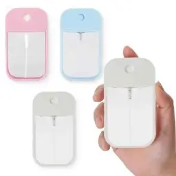 Produktbild: AIYVELU 3-teilige Sprühflasche, 45ml kompakte Sprühflasche, wiederverwendbare Mini-Feinzerstäuberflasche für Parfüm, Körperlotion, Kosmetik