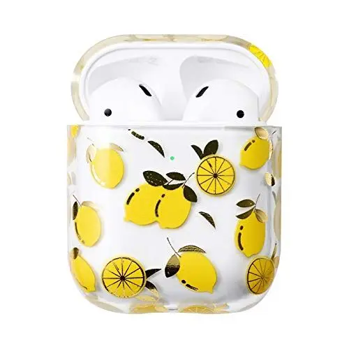 Produktbild: AKABEILA Hülle Kompatibel mit AirPods 2 2019 & 1 2016 Klare Schutzhülle Nettes Muster PC Case Skin Cover für Apple AirPods 2 & 1 Generation Ladehülle Tasche Unterstützt Kabelloses Laden