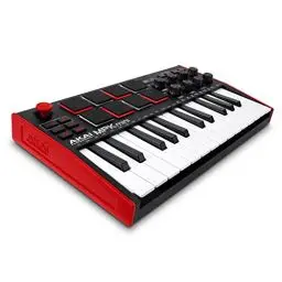 Produktbild: AKAI Professional MPK Mini MK3 – 25-Tasten USB MIDI Keyboard Controller, 8 hintergrundbeleuchtete Drum Pads, 8 Regler und Musikproduktion-Software
