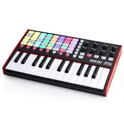 Produktbild: Akai Professional APC Key 25 MK2 - USB MIDI Keyboard Controller für Clip-Launching mit Ableton Live Lite, 25-Tasten, 40 RGB Pads und 8 Drehreglern