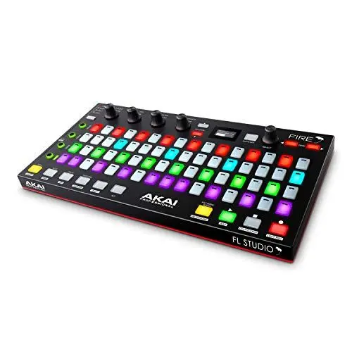 Produktbild: Akai Professional Fire (ausschließlich Controller) - USB MIDI Controller für FL Studio mit 64-Pad-RGB-Clip und Drum Pad Matrix