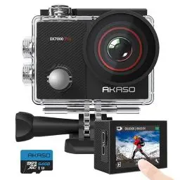 Produktbild: AKASO EK7000 Pro Action Cam 4K30FPS 20MP mit 64GB microSDXC Speicherkarte