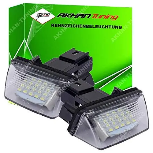 Produktbild: akhan KB20 - Fehlerfrei Kennzeichenbeleuchtung, Nummerschildbeleuchtung Xenon Weiß Plug&Play CanBus Peu-g. 206, 207, 306