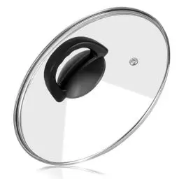 Produktbild: Akicderu Glasdeckel, Pfannendeckel, Topfdeckel mit Hitzebeständiger Griff, Hochwertiger Deckel für Pfannen und Töpfe -Transparent, Langlebig, und Hitzebeständig - Spülmaschinengeeignet (16 cm)