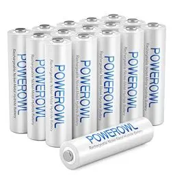 Produktbild: Akku AAA POWEROWL Micro AAA Akku NI-MH 16 Stück AAA Batterien Wiederaufladbare 1.2v Aufladbare Batterien AAA Akkubatterien (Geringe Selbstentladung,1000mAh)