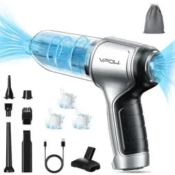 Produktbild: Akku Handstaubsauger Auto Staubsauger Kabellos: 15000PA Akkusauger mit 3 HEPA Filter - 5000mAh Handheld Vacuum Cleaner - Mini USB Staubsauger Aandsauger für Auto Haustiere Haus Car