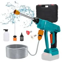 Produktbild: Akku Hochdruckreiniger für Makita Akku 18V, Mobile Hochdruckreiniger mit 5 m Schlauch Ladegerät Tragbarer Hochdruckreiniger für Auto, Terrasse, Fenster, Rasen, Pool(Akku Nicht enthält)