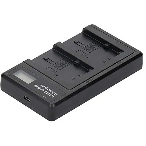 Produktbild: Akku Np-Fv50, Np Fv50 Akku,Np-Fv5 AkkuladegerätKunststoff-Akkuladegerät mit LCD-Display Kameraakku Doppelladung für Np‑Fv100