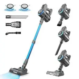Produktbild: Akku Staubsauger, 20000pa Saugleistung Ultraleichter Staubsauger Kabellos, Vacuum Cleaner Handstaubsauger, 40 Min Laufzeit, kabelloser Staubsauger Stielstaubsauger für Tierhaare,Teppich und Hartböden