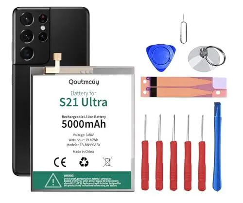 Produktbild: Akku für Samsung Galaxy S21 Ultra (G998B) EB-BN998ABY mit Reparatur Tool Kit