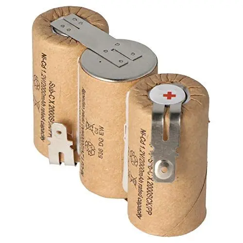Produktbild: Akku kompatibel mit Gardena ACCU 60 mit Faston 6,3mm und 4,8mm, 2000mAh