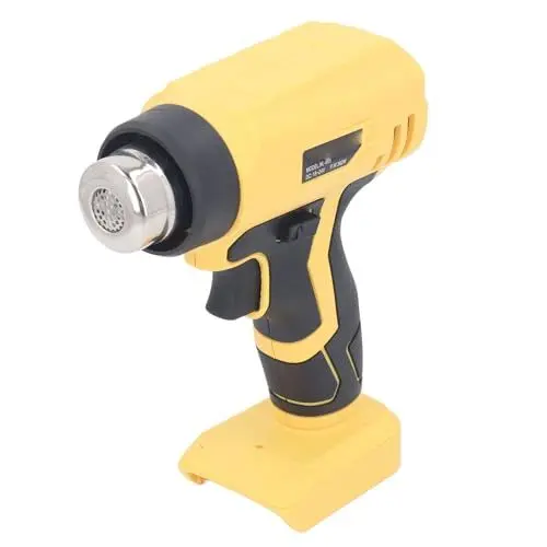 Produktbild: Akku-Heißluftpistole, Kabellose Wärme, 360 W, Schnelles Aufheizen, 400 ℃, HeatTool mit 4 Düsen, Kabellose Heißluftpistole für Heimwerker, Handwerk, 18 V, DCB204, Heißluftpistolen