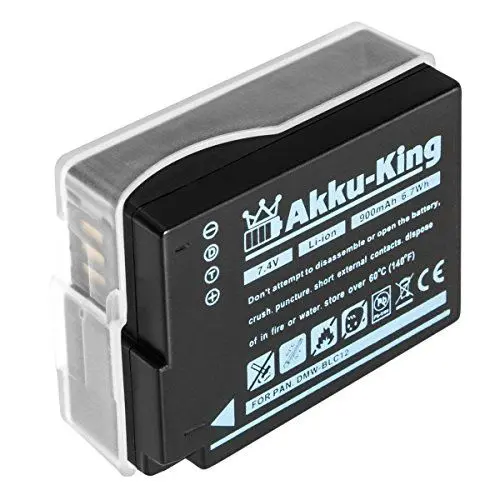 Produktbild: Akku-King Akku kompatibel mit Panasonic DMW-BLC12 - Li-Ion 900mAh - für Lumix Lumix DMC-FZ200, DMC-FZ300, DMC-FZ1000, DMC-FZ2000, DMC-GH2, DMW-BLC12E