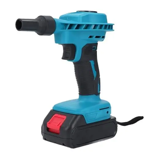 Produktbild: Laubbläser, Elektrischer Handkehrsauger mit Wiederaufladbarem 18-V-Lithium Zum Laubblasen, Reinigen von Staub, Kleinem Müll, Auto, Computer-Host (EU-Stecker 100–240 V)
