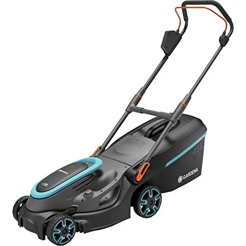 Produktbild: Gardena Akku-Rasenmäher PowerMax 37/36V P4A Ready-to-Use Set: Mäher bis 350 m², 37 cm Schnittbreite, 45 l Fangvolumen, zentrale Schnitthöhenverstellung, PowerPlus Motor mit Eco-Modus (14638-20)