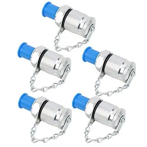 Produktbild: AKLOSIPY 5-teiliges Aulic-Testing-Set – Gewindeprüfkupplungen und Anschlüsse für die Druckmessung PT/PPTNPT/4 – Hochwertiger Aulic-Testverbinder und Prüfadapter (M12*1,5)
