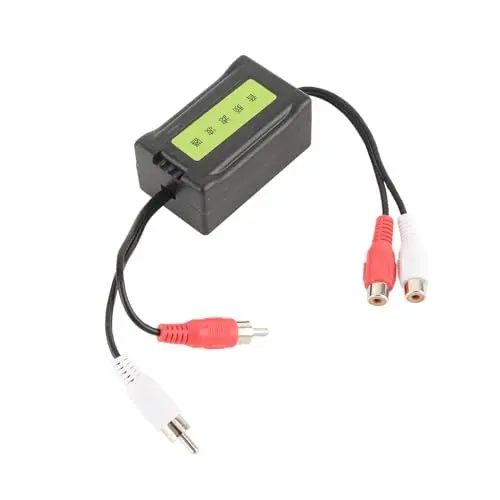 Produktbild: Auto-Stereo-Audio-Isolator-Anschlüsse, 3,5 Mm/0,1 Zoll, Keine Frequenz für Auto-Verstärker, kein Isolator