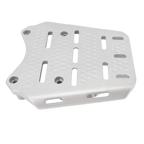 Produktbild: Motorrad-Gepäckträger, Gepäckträger Hinten, Aluminium, Hohe Tragfähigkeit, Zusätzlicher Stauraum, Sport für 25 50 60 2014 Bis 2024, Silber (Aluminiumlegierung 2)