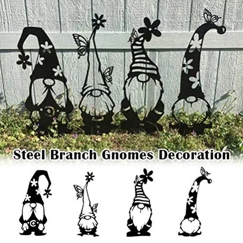 Produktbild: AKLOSIPY Niedliche Kobold-Gartenstatue – Metallkunstdekoration für den Außenbereich, Stehend für Haus- und Gartendekoration, Ideal für Gartendekoration und Einzigartige Akzente Im Freien.