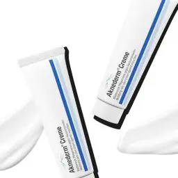 Produktbild: aknederm Creme 2x30g - mattierende Gesichtscreme gegen Pickel & unreine Haut - talgregulierende Feuchtigkeitscreme für ein ebenmäßiges Hautbild - Anti Pickel mit Zinkoxid & ohne Parfüm