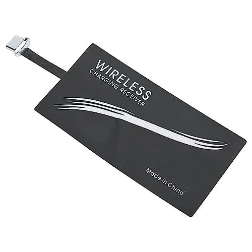Produktbild: Akozon 2PCS Universal Typ C Schnelllade-Wireless-Empfänger, Handy-Ladeaufkleber, Selbstklebender Silikon-Ladeadapter für Einfaches und Bequemes Laden