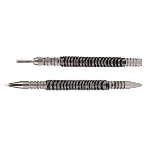 Produktbild: Akozon 2-teiliges Scharnierstift-Stanzset aus Kohlenstoffstahl, Federbelasteter Doppelkopf-Nagelsetzer, Tragbares Kompaktes Stanzstift-Set, Geeignet Zum Entfernen von