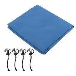 Produktbild: Akozon 2x2m Foto Hintergrund, Blau Fotohintergrund Bluescreen Stoff Fotografie Hintergrund Faltbarer Blaues Hintergrundtuch Hintergrundstoff mit 4 Clips für Foto und Videoaufnahmen