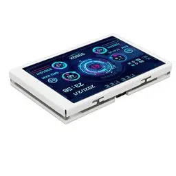Produktbild: Akozon 3,5-Zoll-PC-Sensorpanel, 3,5-Zoll-IP-Ull-View-Display, Kleiner Bildschirm für AIDA64-CPU-Festplatte, Kleiner Bildschirm, Schwarz (White)