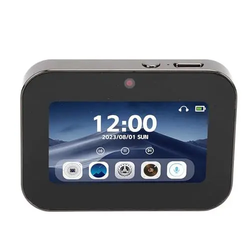 Produktbild: 4K-Digitalkamera, Kompakter 64-MP-Videoplayer, 120-Grad-Weitwinkel für Filme, Musikplayer, Zinklegierung, Kaltgeschnitztes Glas (Black)