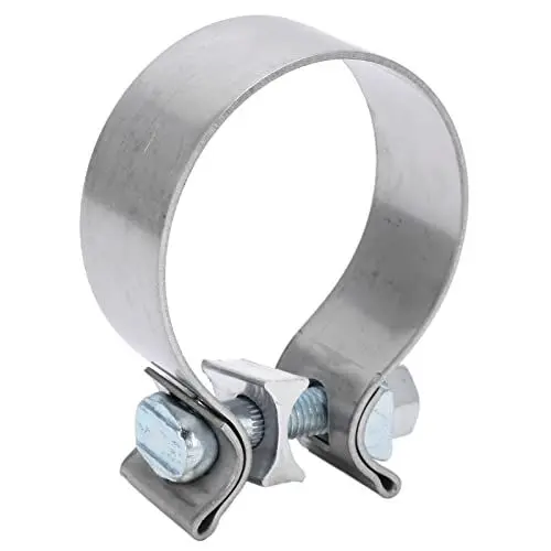 Produktbild: Akozon 66,5 mm/2,62 Zoll Auspuff-Verbindungsklemme Edelstahl-Auspuffrohrverbinder Verbindungsklemme 18308506992 18307793236 18307803341 Auspuffklemme für 3er 5er X3 X5 FA1 für