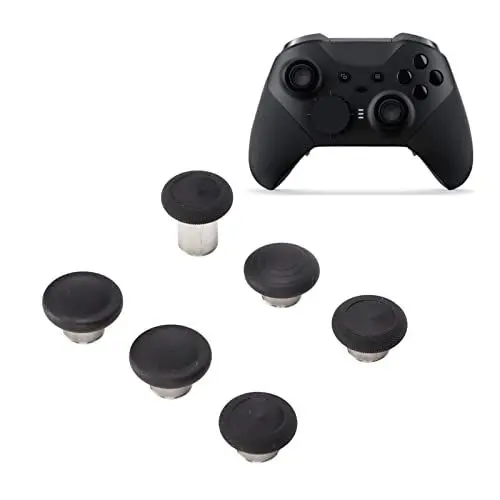 Produktbild: Akozon 6 Stück Elite 2 Controller Sticks, Controller Thumbsticks Metall Ersatz Joysticks Grip Swap Joysticks für One Elite Controller Serie 2