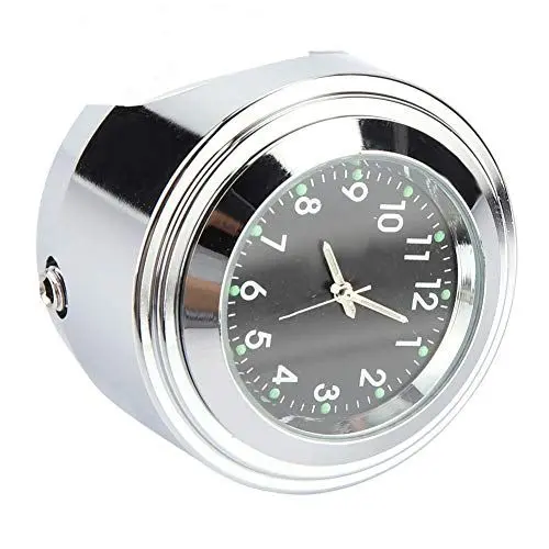 Produktbild: Akozon 7/8 1 Motorrad-Lenkeruhr mit Präziser Zeit, Kee- und Glow IN Dark-Funktionen (Black)