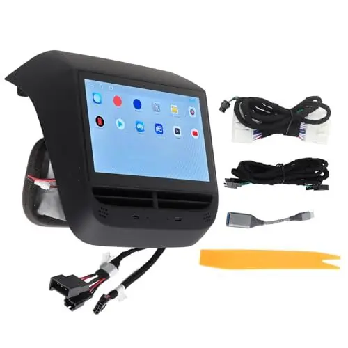 Produktbild: Aramox Rear Display Panel, 7in Rear Seat Display Screen HD 1024x600 Pixel LCD Air Conditioning Control IPS Multimedia Entertainment Player Kompatibel mit Y