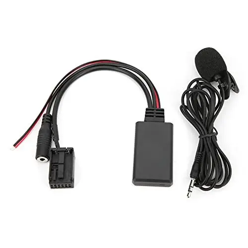 Produktbild: Akozon AUX-In Adapter, Bluetooth 5.0 Auto AUX Kabeladapter mit Mikrofon Ersatz für Z4 E85 X3 E83 E39 E60 E61 E63 E64