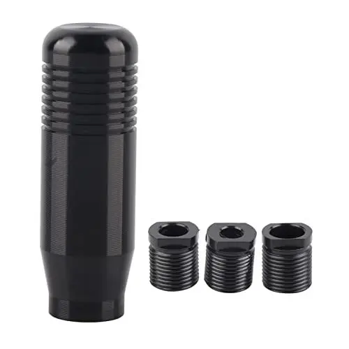 Produktbild: Akozon Auto Schaltknauf Schalthebel Aluminiumlegierung Gear Knob 8,5cm Hebel Stick Stift Griff Kopf Auto Styling Zubehör (Schwarz)