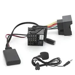 Produktbild: Bluetooth Adapter, E60 Bluetooth Adapter Biurlink 150CM Für E60 E63 E64 E66 E81 E82 E70 E90 Bluetooth 5.0 AUX Adapter Audio Kabel Mikrofon Freisprecheinrichtung DIY Kabelbaum
