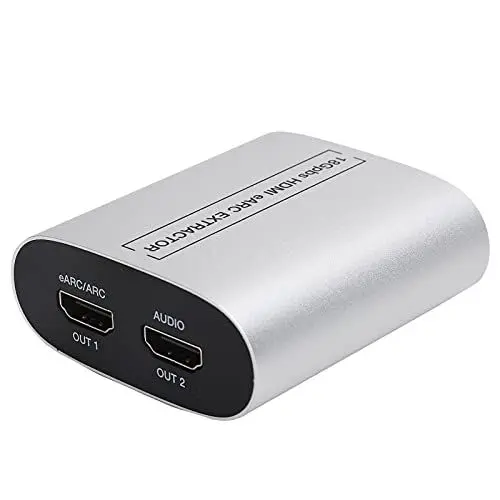 Produktbild: Akozon Digitaler Audio-Decoder, HDMI-Signalkonverter, Extraktor, 18 Gbit/s, EARC, ARC-Audio-TV zu OutputAudio, High-Definition-Multimedia-Schnittstelle, Plug-and-Play