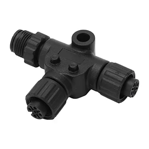 Produktbild: T-Stecker für NMEA 2000 N2K, 3 Port 5Pin M12 Gewinde IP67 Wasserdicht Networks Lowrance Simrad B&G Navico Plugandplay Bootszubehör