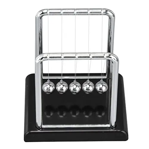 Produktbild: Akozon Hochwertiges Balance-Pendelball-Physik-Wissenschafts-Metallspielzeug - Stressabbauende Bürospiele-Desktop-Dekoration - Lernspielzubehör (#2)