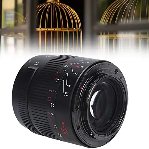 Produktbild: Akozon Kameraobjektiv 55mm F1.4 II .M Mount APS‑C Kameraobjektiv für M5 M6 M6II Kameraserie für Straßenaufnahmen, Portraits Nachtsichtobjektiv